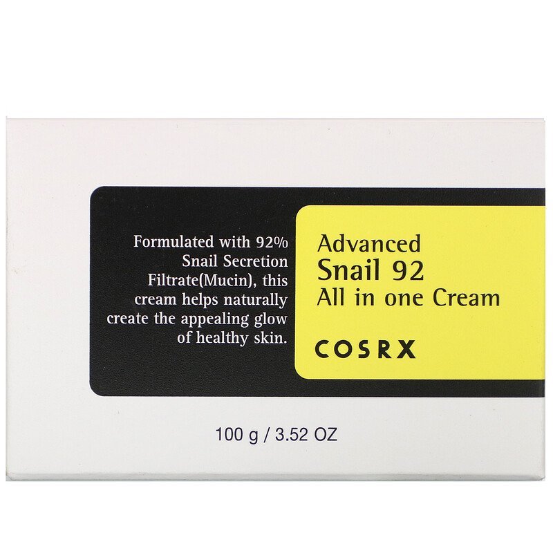 Cremă facială cu 92% Extract de Melci, 100 ml - COSRX - Zainlux